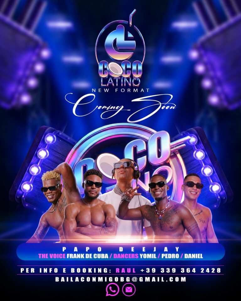 Format latino eventi COCO LATINO - Show con DJ, vocalist e ballerini per club e festival