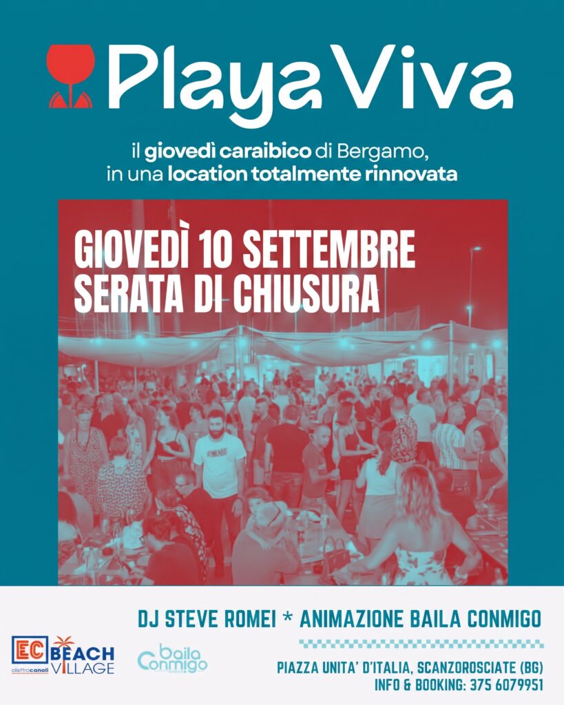 Serata chiusura playa viva